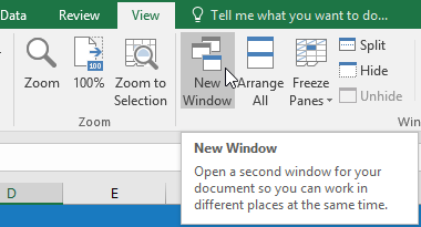 Picture 9 of Excel 2019 (Part 17): Fixing Rows/Columns and Viewing Options