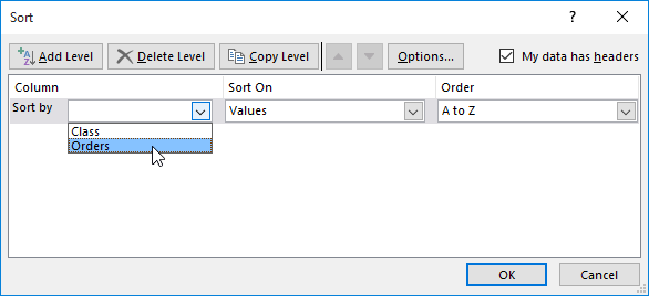 Picture 8 of Excel 2019 (Part 18): Sorting Data