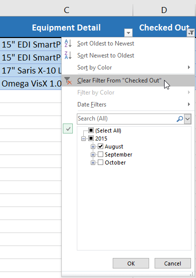 Picture 12 of Excel 2019 (Part 19): Filtering Data