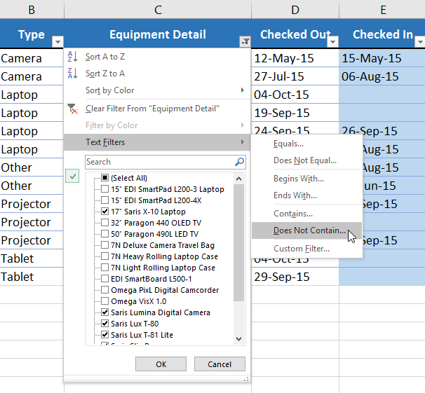 Picture 19 of Excel 2019 (Part 19): Filtering Data