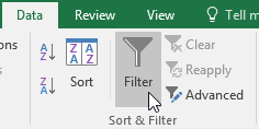 Picture 2 of Excel 2019 (Part 19): Filtering Data
