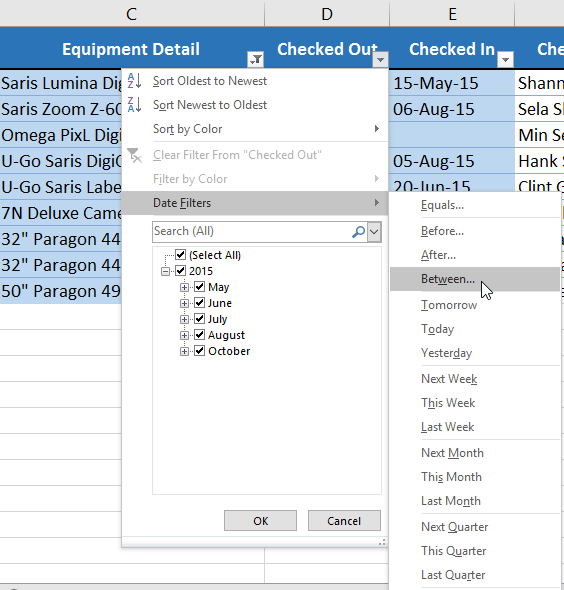 Picture 27 of Excel 2019 (Part 19): Filtering Data