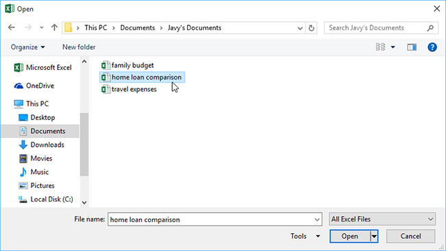 Picture 5 of Excel 2019 (Part 2): Creating and Opening Workbooks