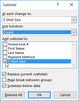 Picture 10 of Excel 2019 (Part 20): Grouping and Subsummary