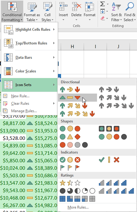 Picture 11 of Excel 2019 (Part 23): Conditional Formatting