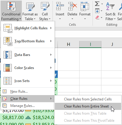 Picture 13 of Excel 2019 (Part 23): Conditional Formatting