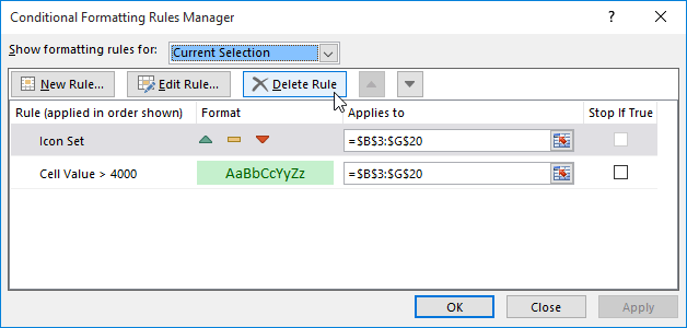 Picture 15 of Excel 2019 (Part 23): Conditional Formatting