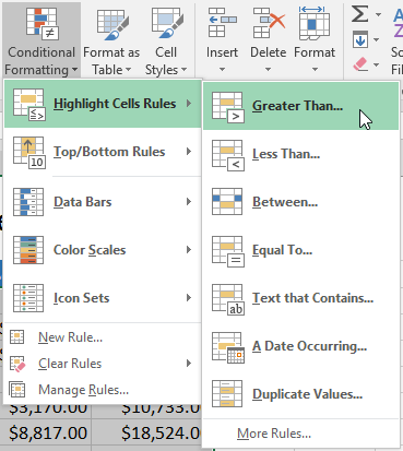 Picture 3 of Excel 2019 (Part 23): Conditional Formatting
