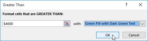Picture 4 of Excel 2019 (Part 23): Conditional Formatting