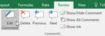 Picture 11 of Excel 2019 (Part 24): Comments and Co-authors