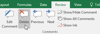 Picture 17 of Excel 2019 (Part 24): Comments and Co-authors