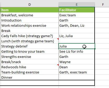 Picture 18 of Excel 2019 (Part 24): Comments and Co-authors