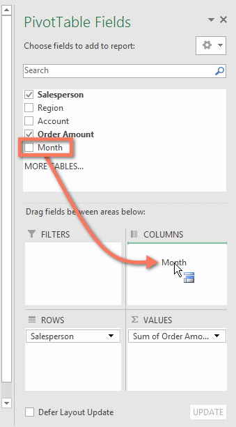 Picture 12 of Excel 2019 (Part 26): Introducing PivotTables