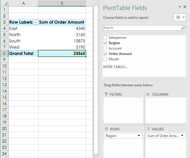 Picture 16 of Excel 2019 (Part 26): Introducing PivotTables