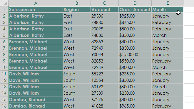 Picture 4 of Excel 2019 (Part 26): Introducing PivotTables