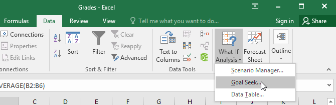 Picture 8 of Excel 2019 (Part 28): What-if Analysis