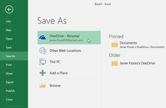 Picture 1 of Excel 2019 (Part 3): Saving and Sharing Workbooks