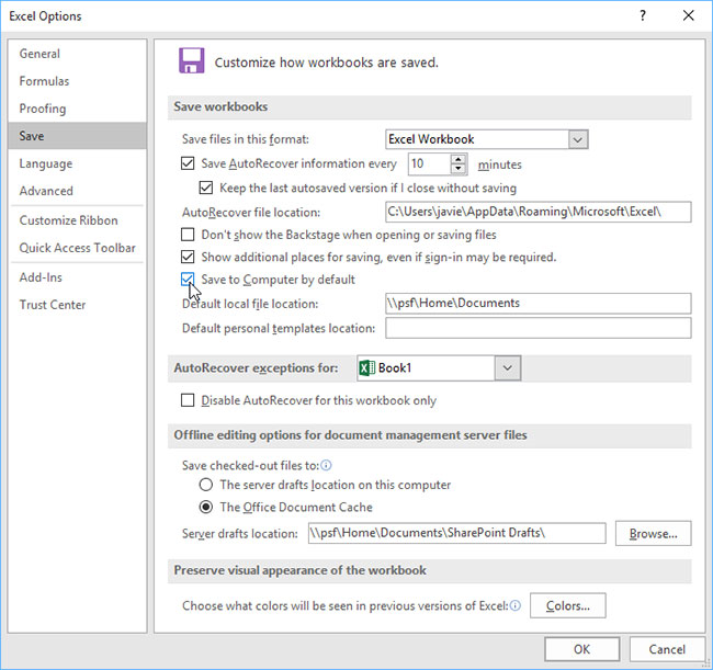 Picture 7 of Excel 2019 (Part 3): Saving and Sharing Workbooks