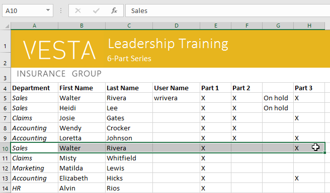 Picture 12 of Excel 2019 (Part 4): Cell Basics
