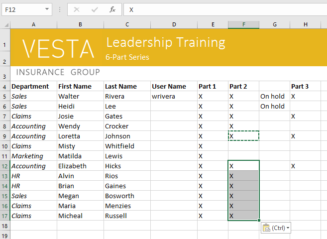 Picture 22 of Excel 2019 (Part 4): Cell Basics