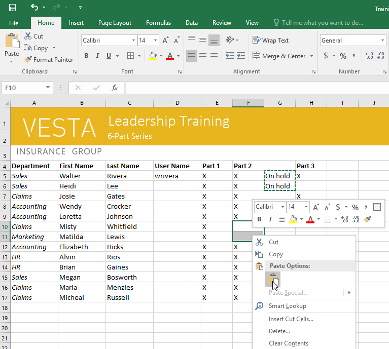 Picture 26 of Excel 2019 (Part 4): Cell Basics