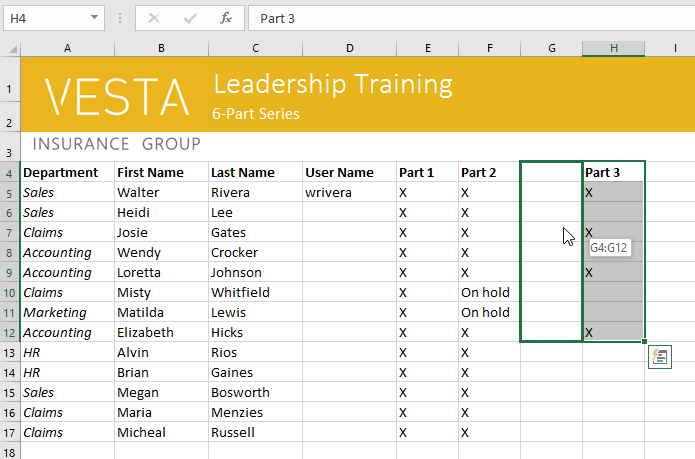 Picture 29 of Excel 2019 (Part 4): Cell Basics