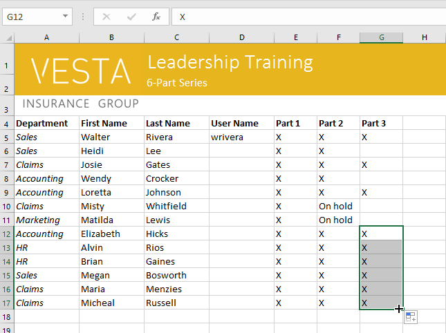 Picture 33 of Excel 2019 (Part 4): Cell Basics