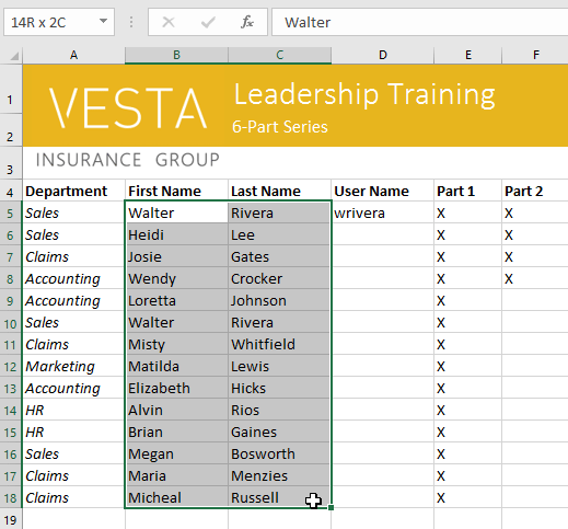 Picture 6 of Excel 2019 (Part 4): Cell Basics