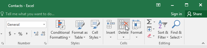 Picture 20 of Excel 2019 (Part 5): Modifying Columns, Rows, and Cells