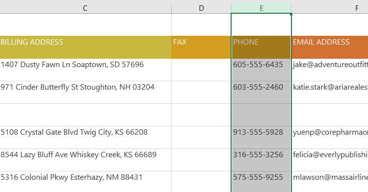 Picture 27 of Excel 2019 (Part 5): Modifying Columns, Rows, and Cells
