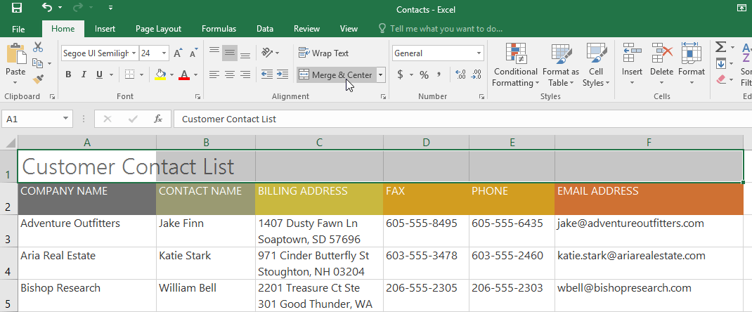 Picture 35 of Excel 2019 (Part 5): Modifying Columns, Rows, and Cells