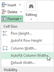 Picture 6 of Excel 2019 (Part 5): Modifying Columns, Rows, and Cells