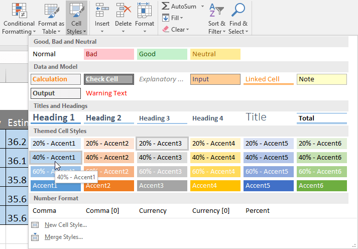Picture 23 of Excel 2019 (Part 6): Formatting Cells