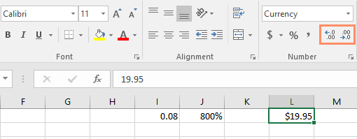 Picture 17 of Excel 2019 (Part 7): Understanding Number Formats