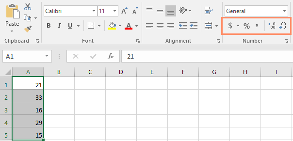 Picture 2 of Excel 2019 (Part 7): Understanding Number Formats