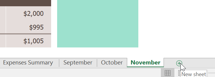 Picture 1 of Excel 2019 (Part 8): Working with Multiple Worksheets