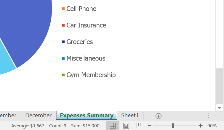 Picture 11 of Excel 2019 (Part 8): Working with Multiple Worksheets