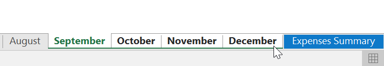Picture 19 of Excel 2019 (Part 8): Working with Multiple Worksheets