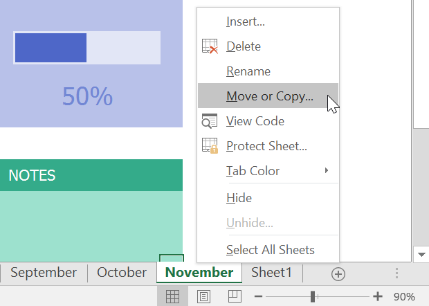 Picture 3 of Excel 2019 (Part 8): Working with Multiple Worksheets