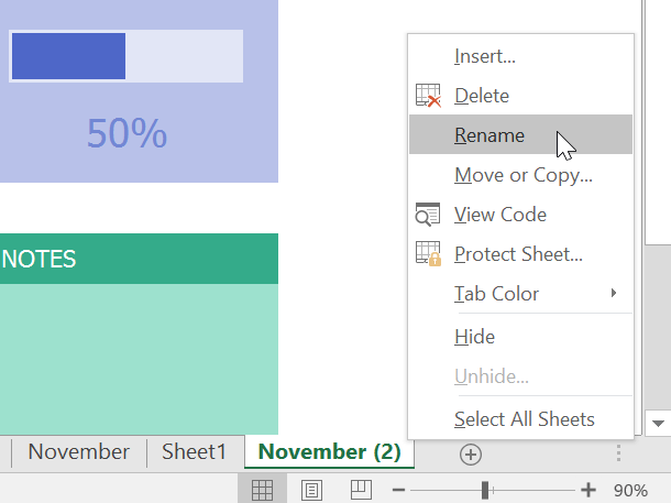 Picture 6 of Excel 2019 (Part 8): Working with Multiple Worksheets