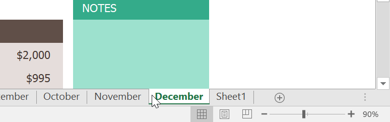 Picture 9 of Excel 2019 (Part 8): Working with Multiple Worksheets