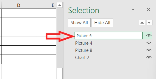 Excel Selection Pane: A great tool you shouldn't miss. Picture 7