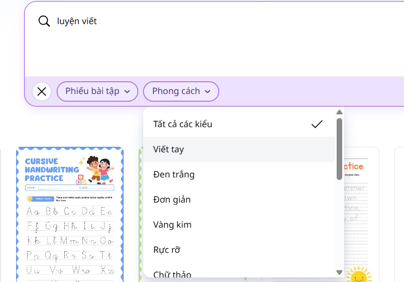Guide to designing writing practice exercises in Canva Picture 1