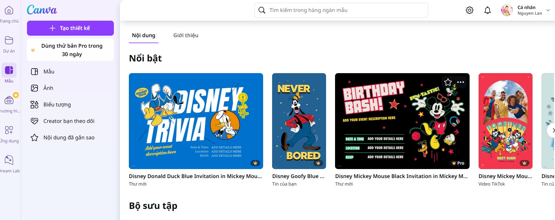 Explore the Disney collection in Canva Picture 2