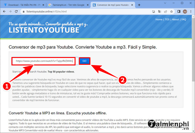 Extract music from Youtube without needing software on your computer Picture 12