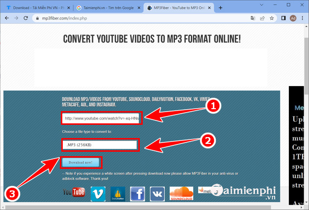 Extract music from Youtube without needing software on your computer Picture 16