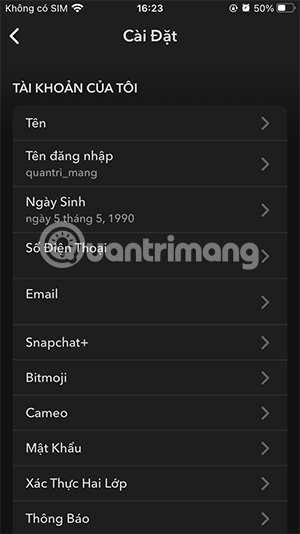 Extremely simple tip to hide your Snapchat account name Picture 9