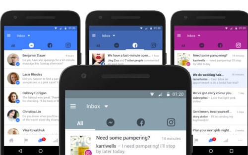 Picture 1 of Facebook Pages, Messenger, and Instagram will have a shared inbox.