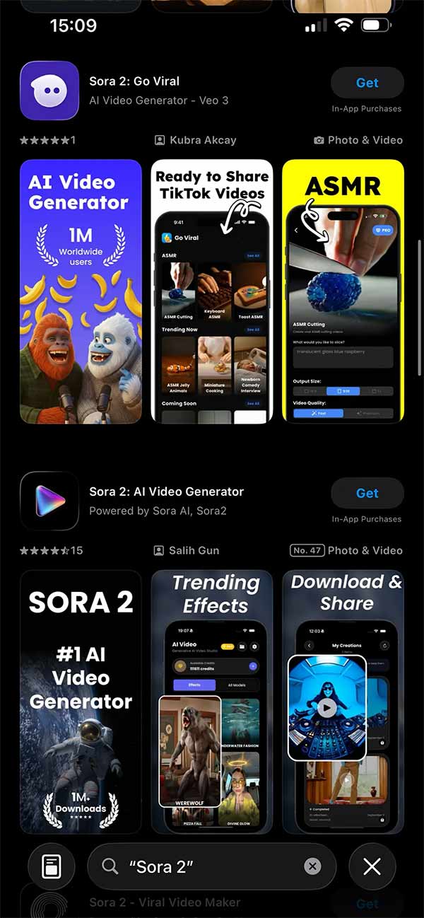 Warning: Fake Sora 2 versions flood the App Store Picture 2