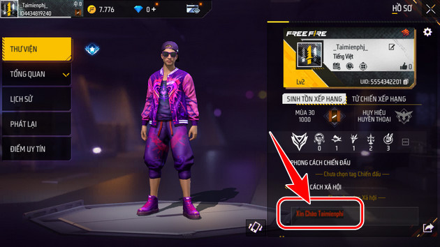 FF color palette, how to chat and create Free Fire signature with colored text Picture 9